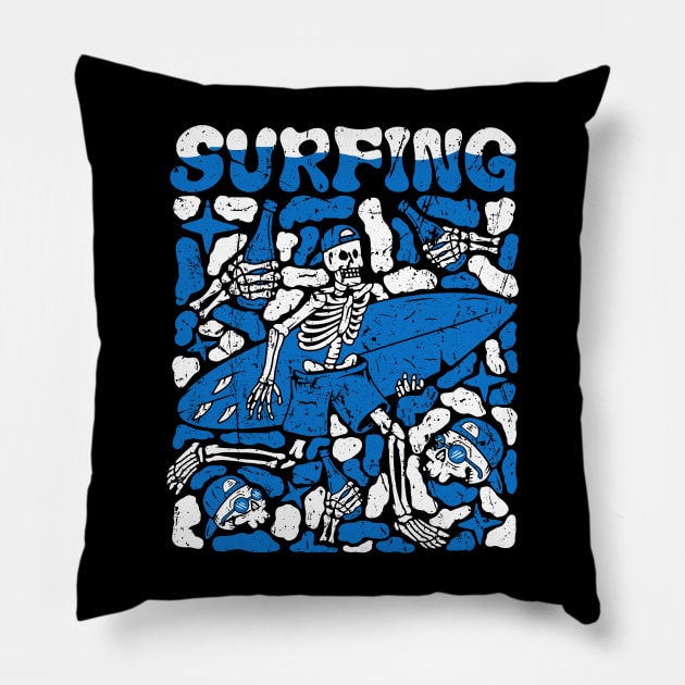 Surfing Pillow by sapstudiodesign