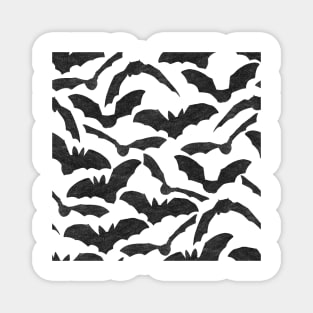 Halloween Bats - Gray Magnet