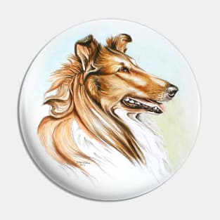 Sable Rough Collie Pin