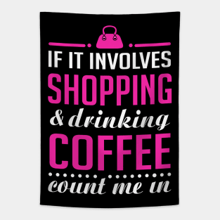 Shopping and Coffee Tapestry