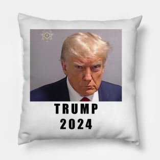 trump 2024 mugshot Pillow