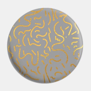 Grey Gold colored abstract lines pattern Pin