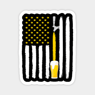 Craft beer lover i american flag i usa i th july Magnet