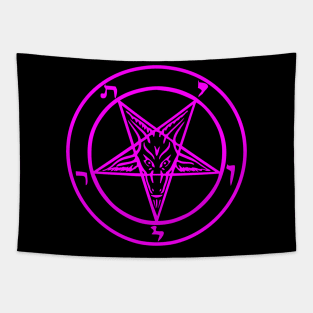 Pink Baphomet Tapestry