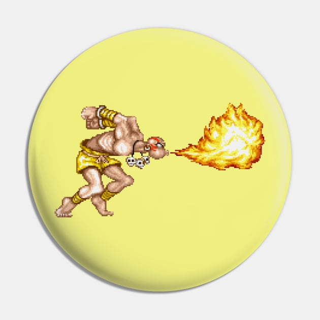 Dhalsim Yoga Inferno Pin by Pexel Pirfect