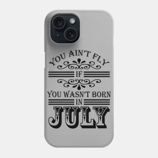 SKILLHAUSE - FLY IN JULY (BLACK LETTER) Phone Case