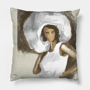 girl hat love Pillow