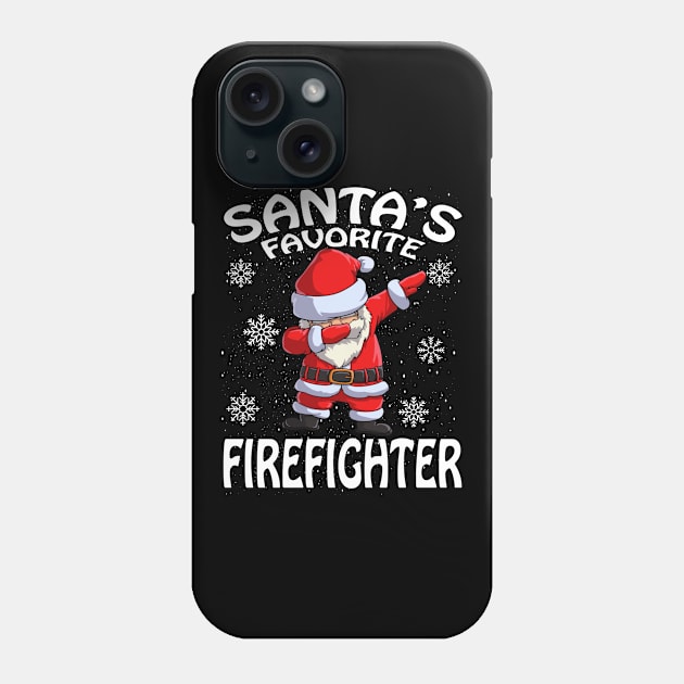 Santas Favorite Firefighter Christmas Phone Case by intelus