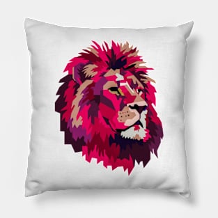 Pink Lion Pillow