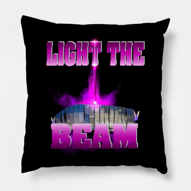 Light The Beam Vintage Pillow by rattraptees