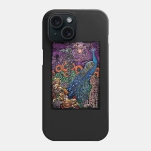 Stormy Peacock Phone Case