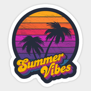 Summer Vibes Outfit Stickers Teepublic