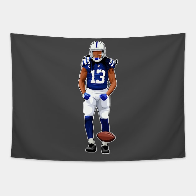 TY Hilton #13 Celebrates Firstdown Tapestry by GuardWall17