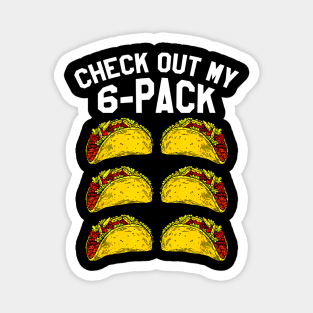 Mens Fitness Taco Funny Mexican Gym Magnet