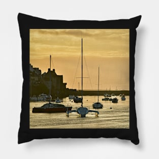 The golden hour on the House of Lords Pillow