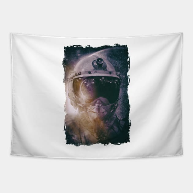 Mysterious Space Man Alien Tapestry by Design A Studios