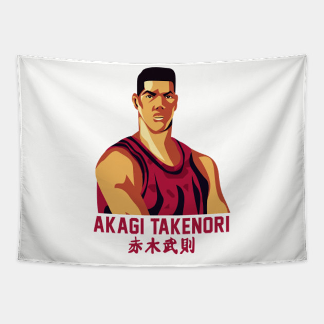 Slum Dunk Character Akagi Takenori Takenori Akagi Tapestry Teepublic