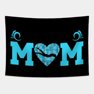 Swim Mom He Swimming Mother Of A Swimmer Mom Swim Mama Tapestry