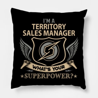 Territory Sales Manager T Shirt - Superpower Gift Item Tee Pillow