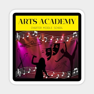 arts academy tee Magnet