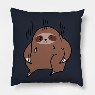 Sad Crying Sloth Pillow