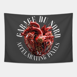 Heart shaped machine Tapestry