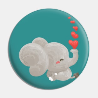 Elephant with Valentine Mood Pin