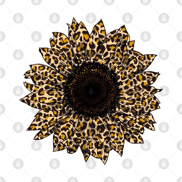 Leopard Sunflower by AllWellia