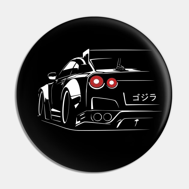 R35 GTR Skyline JDM Tuning Car Pin by Automotive Apparel & Accessoires