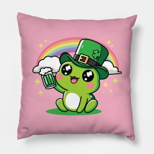 St. Patrick's Day Frog Pillow