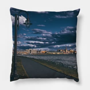 View of Bathurst City, New-Brunswick Canada V2 Pillow