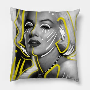 Portrait of a famous woman Pillow