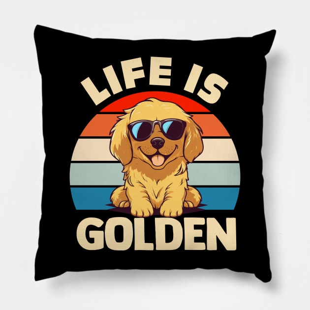 Life Is Golden Pillow by TheDesignDepot