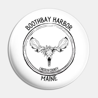 Boothbay Harbor Maine Moose Pin