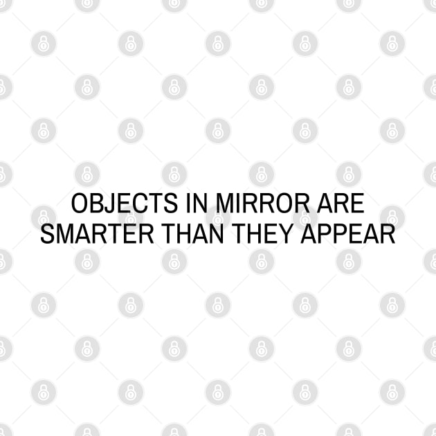 Objects in mirror are SMARTER than they appear by sparkling-in-silence