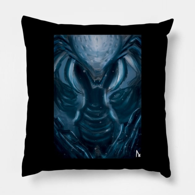 Abyss Monster Pillow by Cromlek