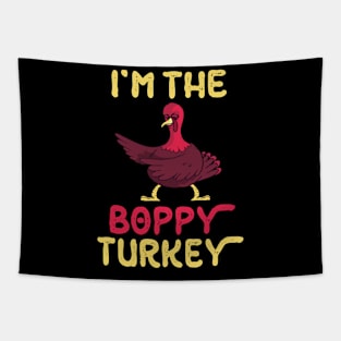 Turkey Flossing Happy Thanksgiving Day I'm The Boppy Turkey Tapestry