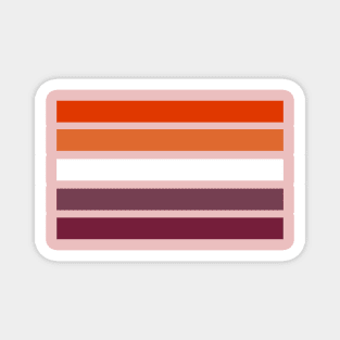 Spaced Lesbian Pride Flag Magnet