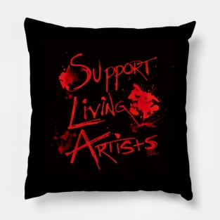 Support Living Artists (Alt version) Pillow