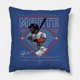 Starling Marte New York M Diamond Name Pillow