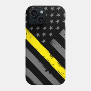 Thin Gold Line American Flag Phone Case