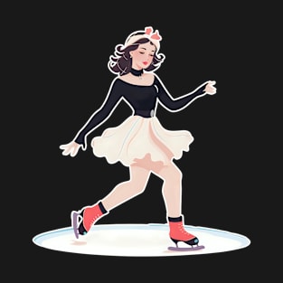 Figure Skating Shirt | Girl As A Figure Skater T-Shirt