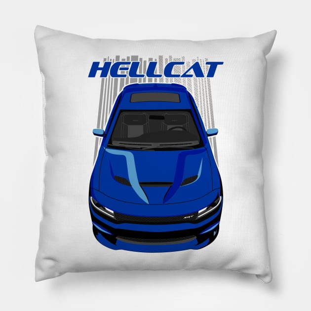 Charger Hellcat - Blue Pillow by V8social