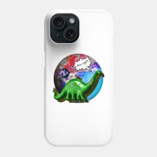 Dino might- retro Dino and planets Phone Case