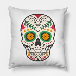 Colorful Skull Pillow