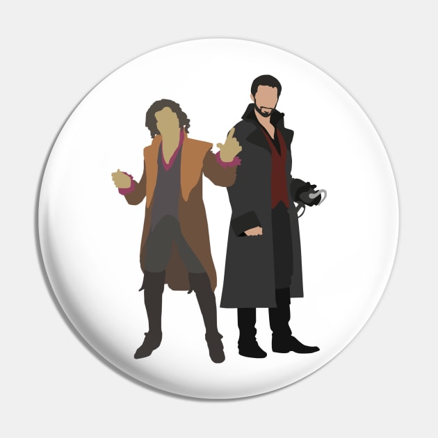 Captain Hook and The Crocodile Pin by eevylynn