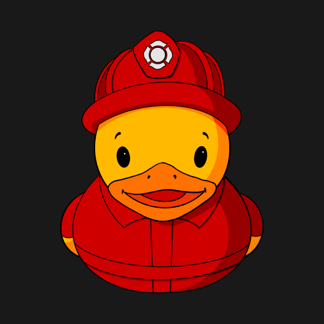 Fireman Rubber Duck by Alisha Ober Designs