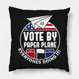 Vote By Mail Paper Plane Airplane Pillow