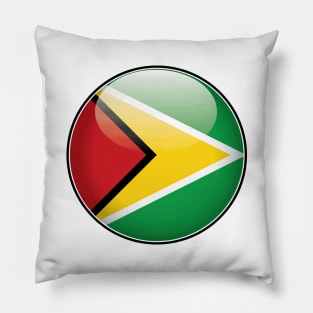 Guyana National Flag Glossy Button Pillow