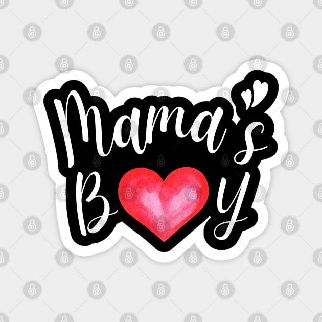 Toddler boy valentine - Mama's boy Magnet by JunThara